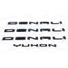 GMC Gloss Black Door Rear DENALI Yukon Emblems Letters 2025
