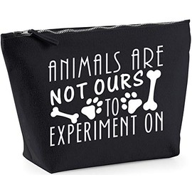 Hippowarehouse Animals Are Not Ours To Experiment On printed make up cosmetic wash bag 18x19x9cm
