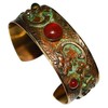 Elaine Coyne Collectible Artwear Limited Edition Olive Patina Brass Floral