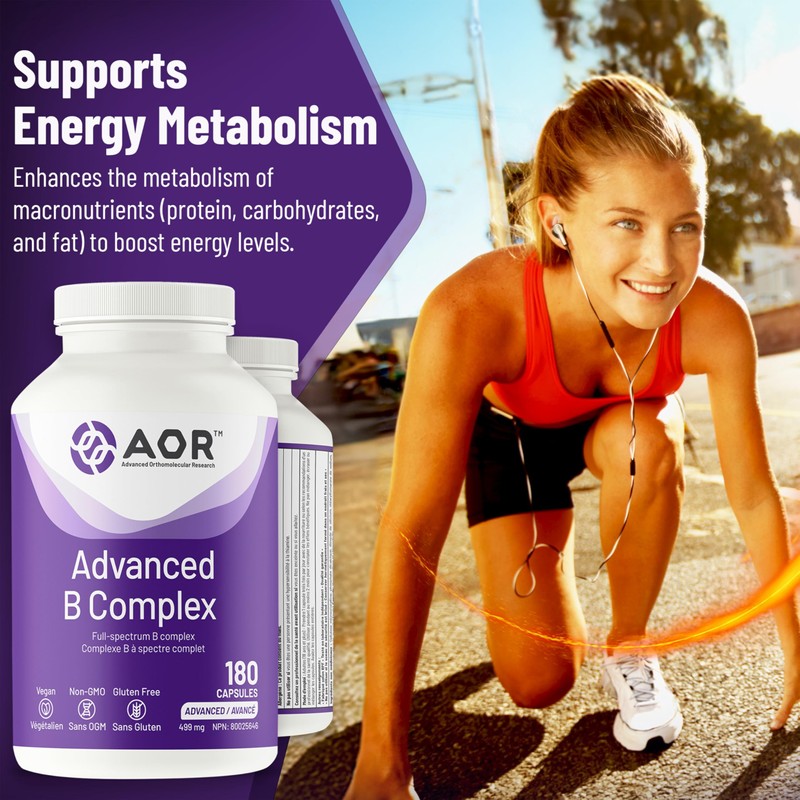 AOR AOR Advanced B Complex Capsules, 180 Count 60-Day Supply