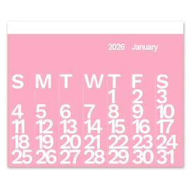 The Wall Calendar Year 2026 Color- Giant Wall Calendar 48" x 36" - 12 Month Modern Calendar - Different Color Every Month