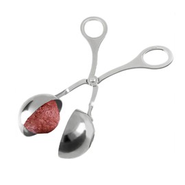 KQHOMEI Meat Ball Maker Stainless Steel Meat Baller Kitchen Cooking Tongs Fish Meat Rice Ball Heat Resistant Antibacterial Meat Ball Making High Temperature Resistant Convenient Stainless Steel