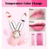 Btspring Clear Flower Jelly Lipstick, 6 Packs Nutritious Moisturizer Lip