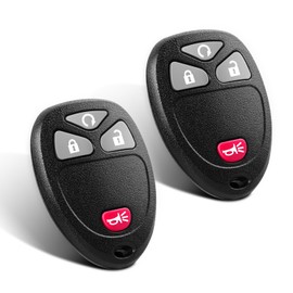 Remote Fob fits for Chevy Silverado Avalanche Equinox Express Traverse GMC Yukon Sierra 1500 2500 3500 HD Acadia Savana Buick Enclave 2007-2013 Keyless Entry Self-Programming 5913421 OUC60270 (2 PCS)