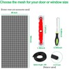 QWR Pet Proof Window Screen Replacement Kit, 48"x118" Durable High