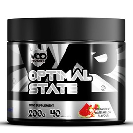 WOD Powders Optimal State - Nootropic Focus Powder for Brain Health & Cognitive Function | with BrainBerry, EnXtra & AstraGin | 40 Servings | Made in The UK by WOD Powders - 200g (Strawberry Watermelon)