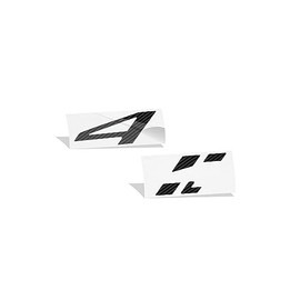 Reflective Concepts 4 Rhombi Emblem Overlay Decal Stickers for 2018-2023 Challenger AWD - (Color: Carbon Fiber)
