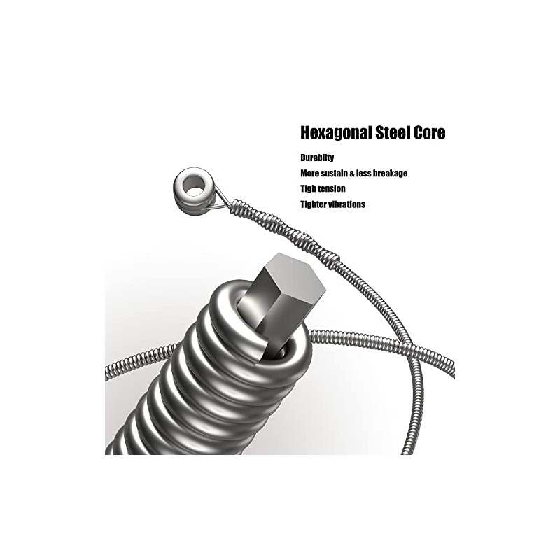 MUSCELL Mandolin Strings, Handmade Phosphor Bronze 8-String Mandolin Strings -