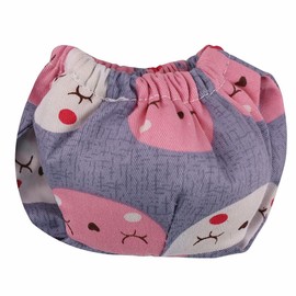 FORZENA Reusable Washable Squirrel Diapers Highly Absorbent with Strong & Flexible Pants No Leak Reusable Diapers Urine Wet Pants for Squirrel,Fancy Rat,Groundhog (L,Cat Pattern)