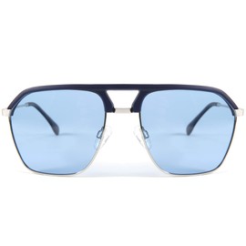 FEISEDY Polarized Sunglasses UV400 Protection Square Frame Lightweight Eyewear for Men B2699