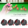 Cue Chalk Holder, 4Pcs Cue Chalk Holder Pocket Rubber Billiard