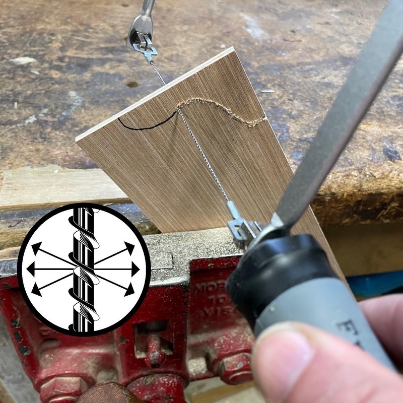 FreeStyle Coping Saw with the 360° Spyral tooth that cuts