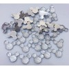 MajorCrafts 60pcs Crystal Clear 14mm Flat Back Kawaii Resin Mouse