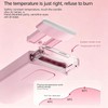 Rizador de pestañas climatizado, mini rizador eléctrico de pestañas de