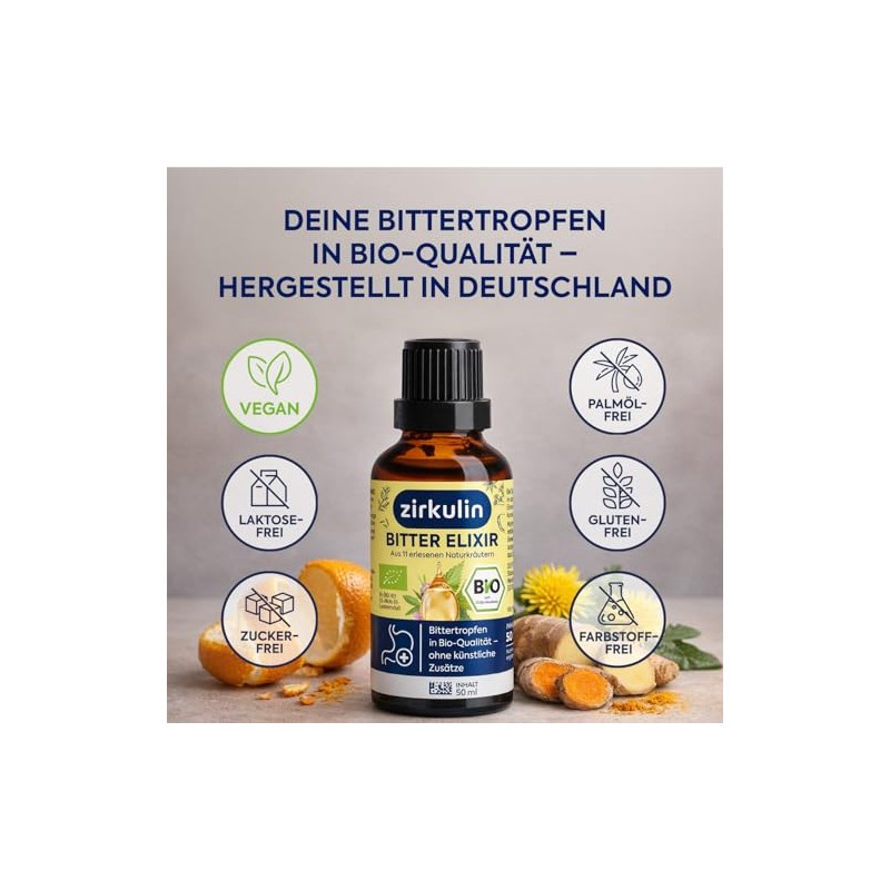 Zirkulin Bitter Elixir - Organic Bitter Drops 50 ml -