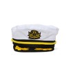TOP HEADWEAR Mens Adjustable Captain's Cap - White