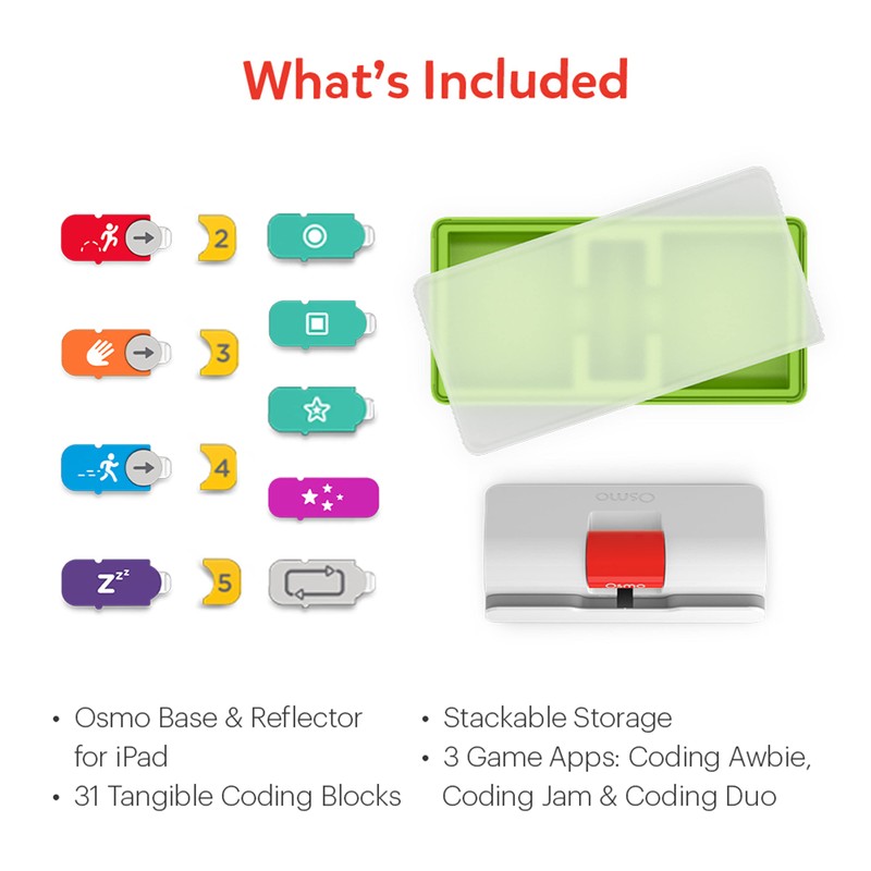Osmo - Coding Starter Kit for iPad-3 Educational Learning Games-Ages