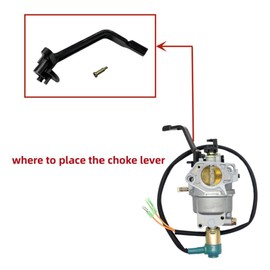 Choke Lever on Carburetor for Predator 6500/5500 8750/7000 9000/7250 Watts 420cc Non-Inverter Generator for Generac GP5500 GP6500 GP7500E GP8000E for Westinghouse WGen6000 WH6000S WH7500v WGen7500s