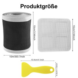 Pack of 2 Drain Strainer Shower 10 cm x 10 m Drain Hair Catcher Disposable Shower Drain Hair Strainer Mesh Sticker with Plastic Spatula for Shower Drain Bathroom with 10 Floor Drain Stickers