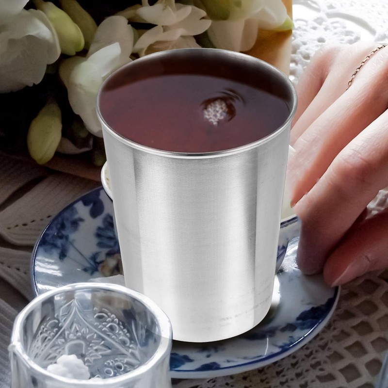 SOLUSTRE Stainless Steel Water Tumbler Cup for Bathroom and Home