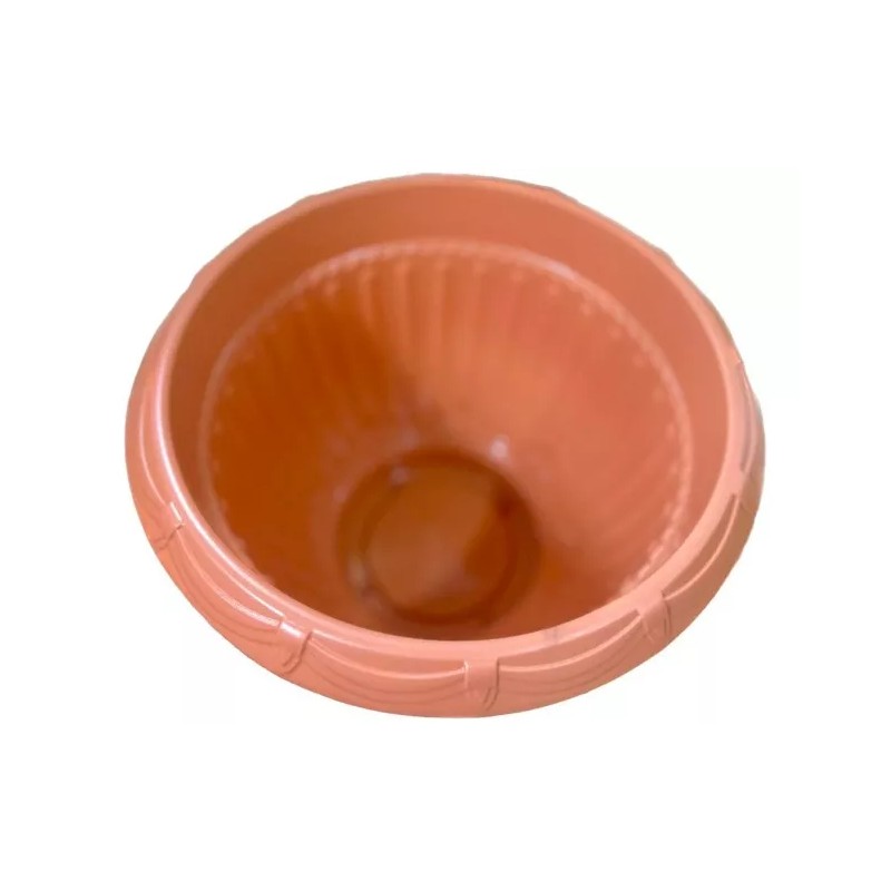 MACETA 3 Maceta Imperial Con Base De Plástico Resistente, Terracota