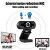 RIBHNXHI 1080P Webcam HD N5 with Built-in Microphone, 110 Degree