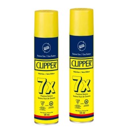 Clipper Premium Butane Refill Fuel for Lighters – Universal Compatible with All Refillable Butane Lighters – Odorless and Pure Refill Fluid – 16ml Canister, Pack of 2 Units