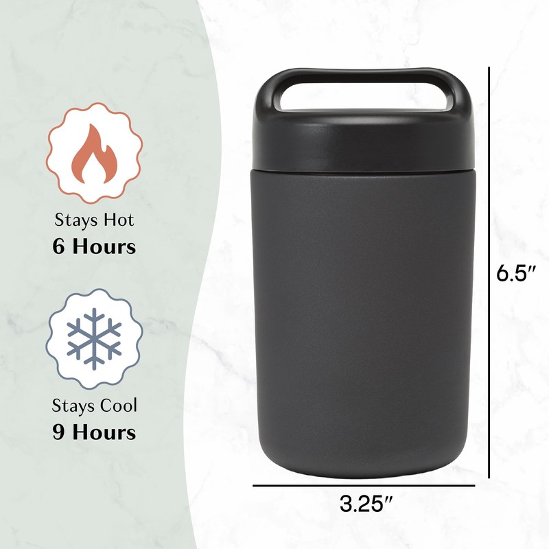 Goodful Stainless Steel Food Jar, Double Wall Vacuum Sealed Insulated