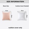 Home Brilliant Lined Linen Cushion Covers Set of 2 Decorative