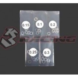 3 Racing Stainless Steel 4 mm simusupe-sa- 0.1///0.15/0.2///0.25/0.3 mm Thickness (10pcs Each, 50-Pack) 3rac – vcl-sw04/V2 