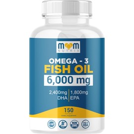 Omega 3 Fish Oil with Maximum EPA DHA - Supports Brain, Liver, Heart & Immunity - Made in The USA - 150 Softgels