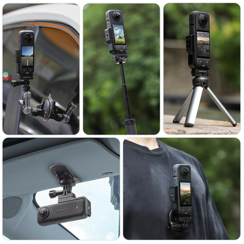 Insta360 X5 X4 Aluminum Protective Frame Magnetic Mount for Insta360