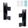 Invech 2 Black Baseball Bat Holder, Baseball Bat Display Wall