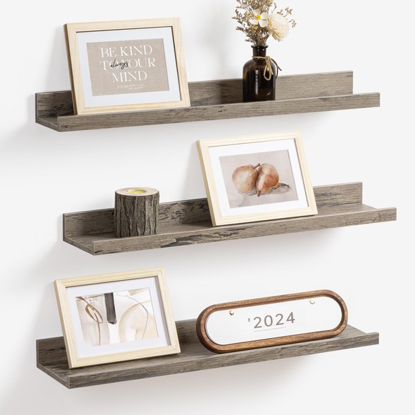 Axeman Picture Ledge Shelf, Floating Shelves 24 Inch Set of