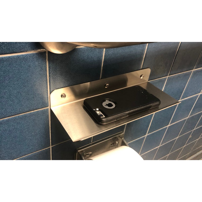 Heavy-Duty 16ga Brushed 304 Stainless Steel 4" x 10" Bathroom