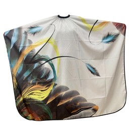 Minkissy Fashionable Pattern Hair Cutting Cape Soft Lightweight Essential Barber Cloak for Salon