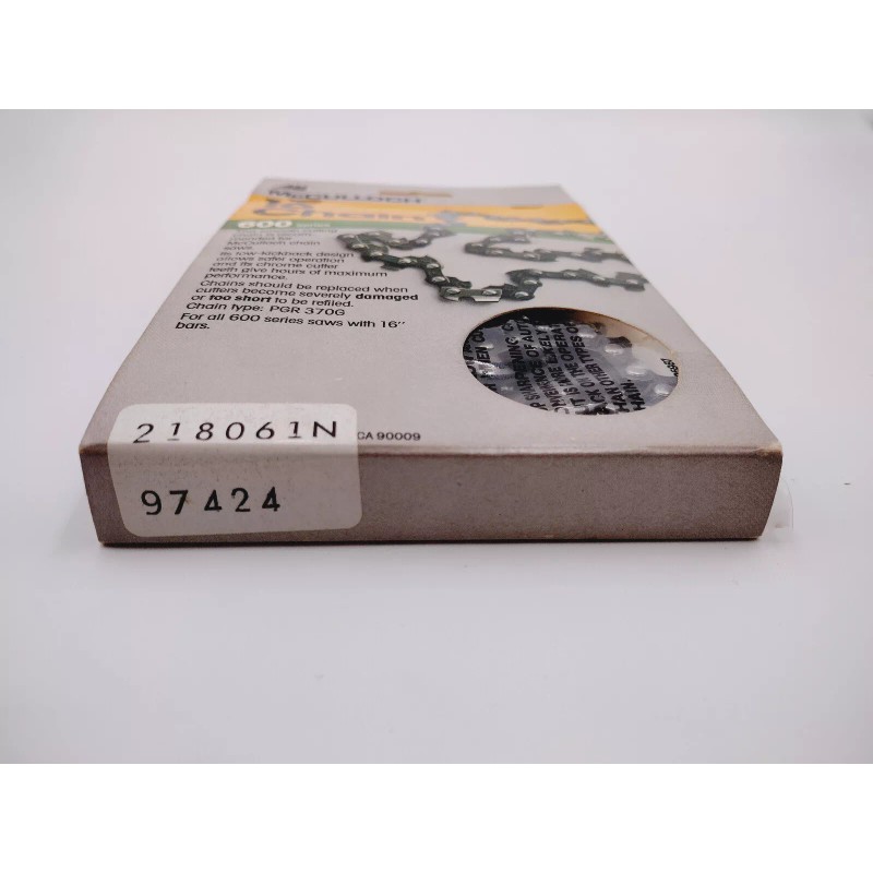McCulloch 16" 600 series chainsaw chain. .050"gauge 3/8"pitch type:PGR 370G