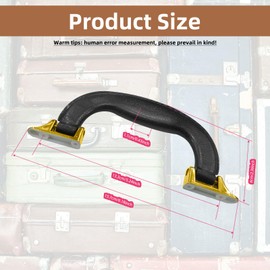 soujkooy Plastic Luggage Pull Luggage Side Bracket 10-Piece Set, Brown, Burgundy, Tan, White, Black, 2 of Each Color Hole Pitch x Height (3.58 in. x 2.59 in.)