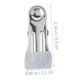 BESPORTBLE 30pcs Stainless Steel Winter Pool Cover Clips Durable Multi Purpose Towel Clamps for Securing Pool Covers Clothes More Strong Clamping Force Smooth Surface Grey