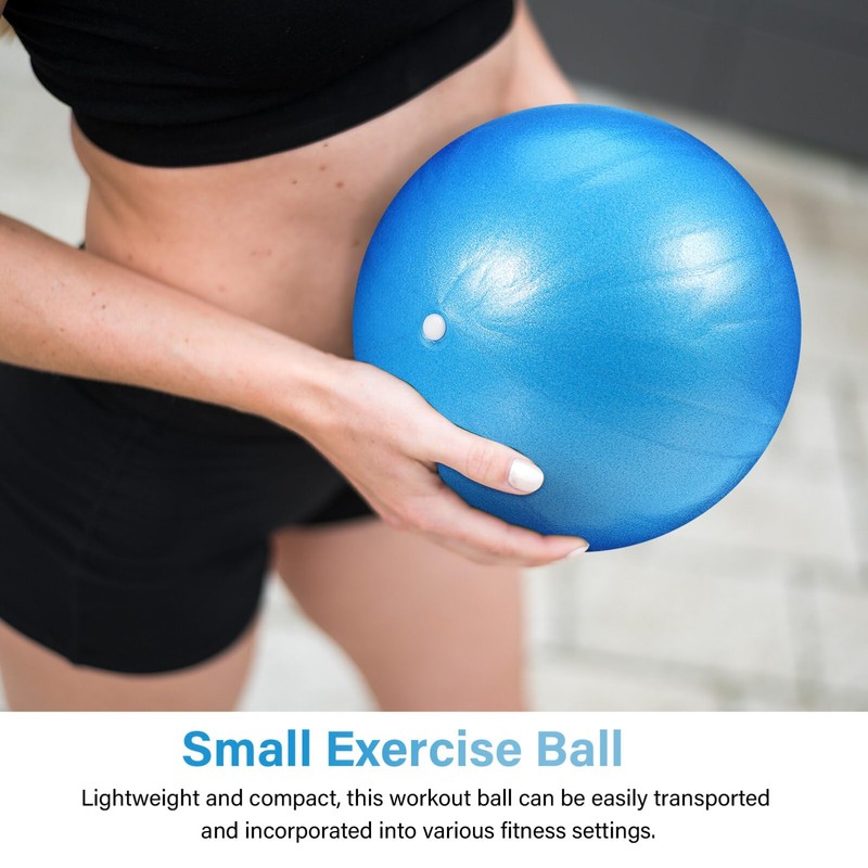 Kisangel Pilates Ball Exercise Ball Small Workout Ball Portable Trainer