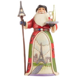 Enesco Jim Shore Heartwood Creek French Santa Stone Resin Figurine