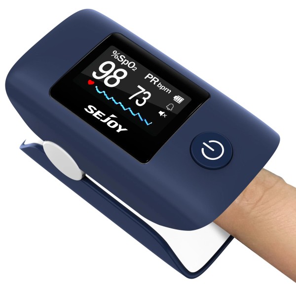 SEJOY Oximeter Pulse Fingertip SpO2 Heart Rate Monitor Blood Oxygen