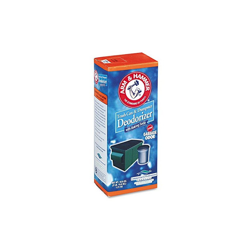 Trash Can & Dumpster Deodorizer, Sprinkle Top, Unscented, Powder, 42.6