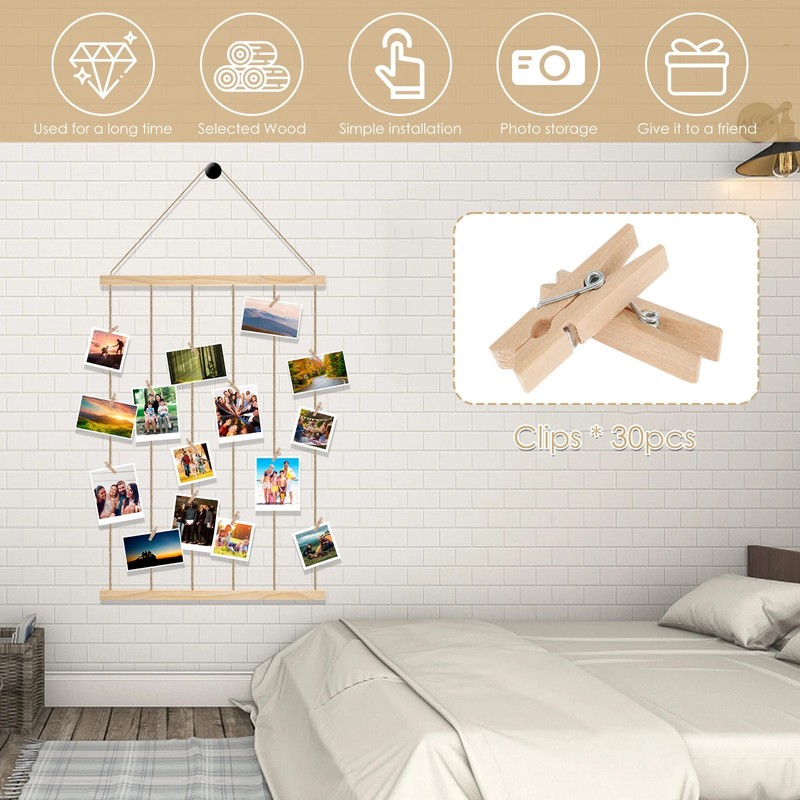 ClearView Picture Frame Collage – Multi-Photo Hanging Display for Wall