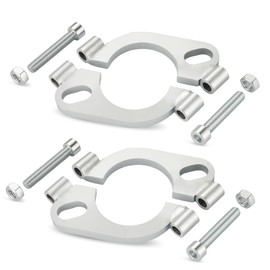 EVIL ENERGY 2 Inch Split Flange Repair Kit, Exhaust Flat Oval Flange Connection, Carbon Steel Exhaust Flange Replacement, 2 PCS