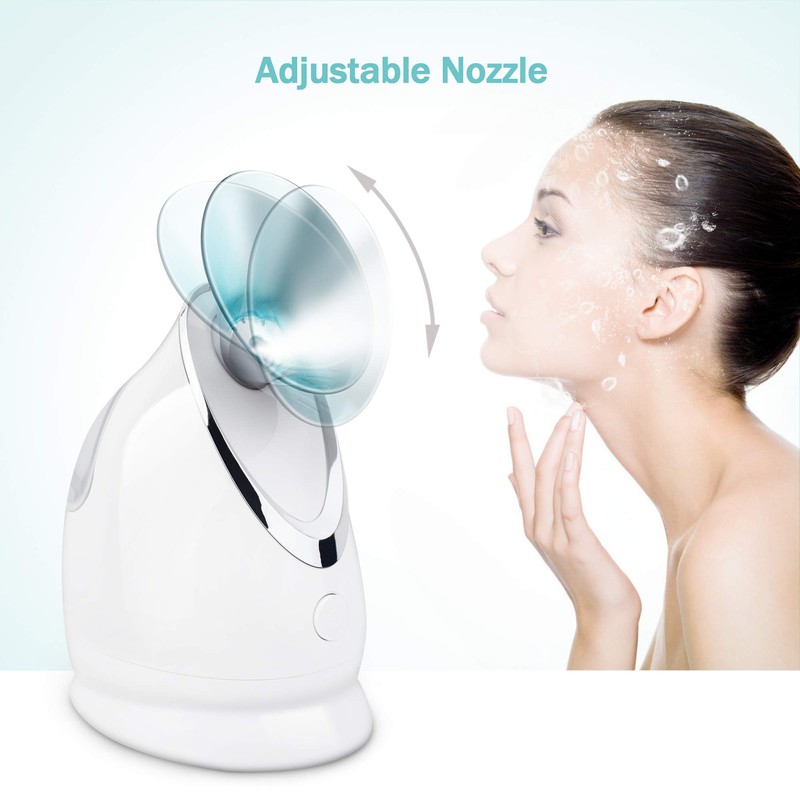 EZBASICS Facial Steamer Ionic Face Steamer for Home Facial, Warm