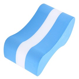 01 02 015 Boya de tirón de la natación, Flotador Impermeable práctico del tirón de EVA para Nadar para la Aptitud(22 * 11 * 11cm-Azul y Blanco)
