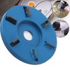 Wood Carving Disc Steel 6‑Teeth Milling Cutter Woodworking Tool Angle