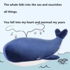 MAIPAI Cute Whale Stuffed Animals Plush Pillow,Soft Kawaii Blue Whale