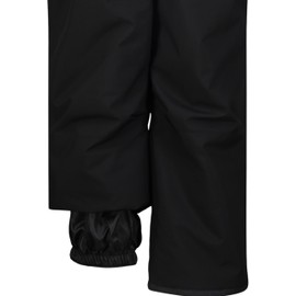 Quiksilver Boys' Ski Snow Bib Overalls, Insulated & Waterproof, Black Mash Up, S